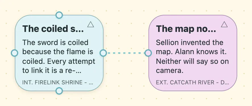 Event card context menu in the graph with colour palette open